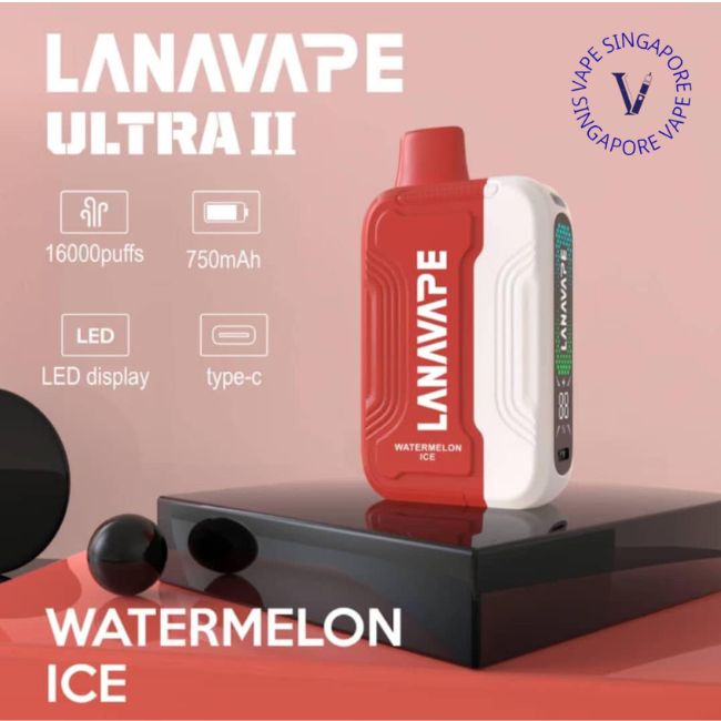 Lana Ultra II 16000 Puff (Starter Kit Set With Cartridge) - Vape Singapore SG Vape