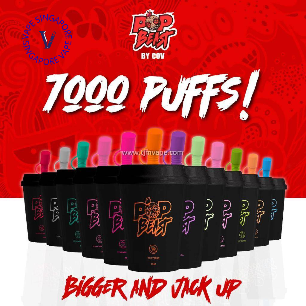 Pop Beast 7000 puff disposable vape - Vape Singapore SG Vape