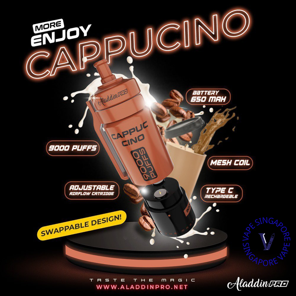 Aladdin Pro More Enjoy 9000 Puff Vape - Vape Singapore SG Vape
