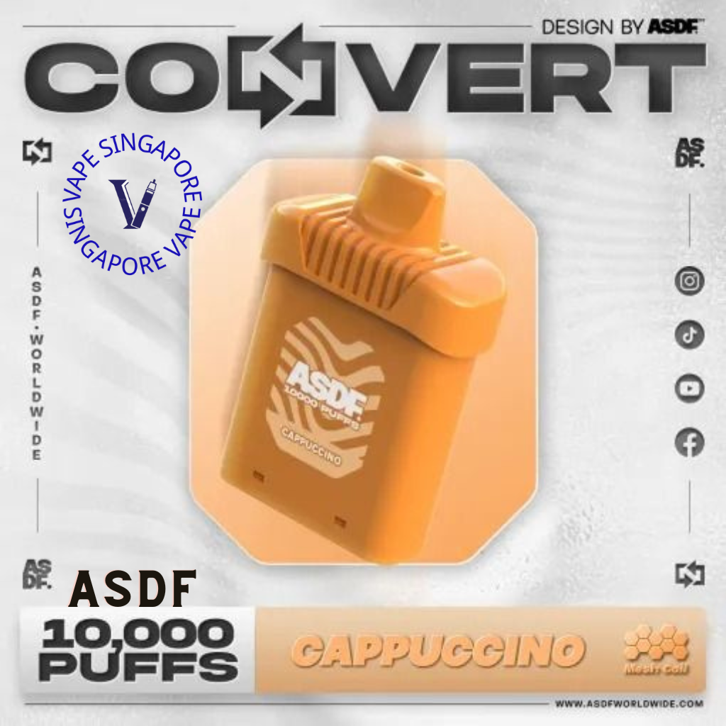 ASDF Convert 10,000 Puff (Prefilled Pod) - Vape Singapore SG Vape