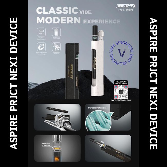 Aspire PRJCT Nexi Device - Vape Singapore SG Vape