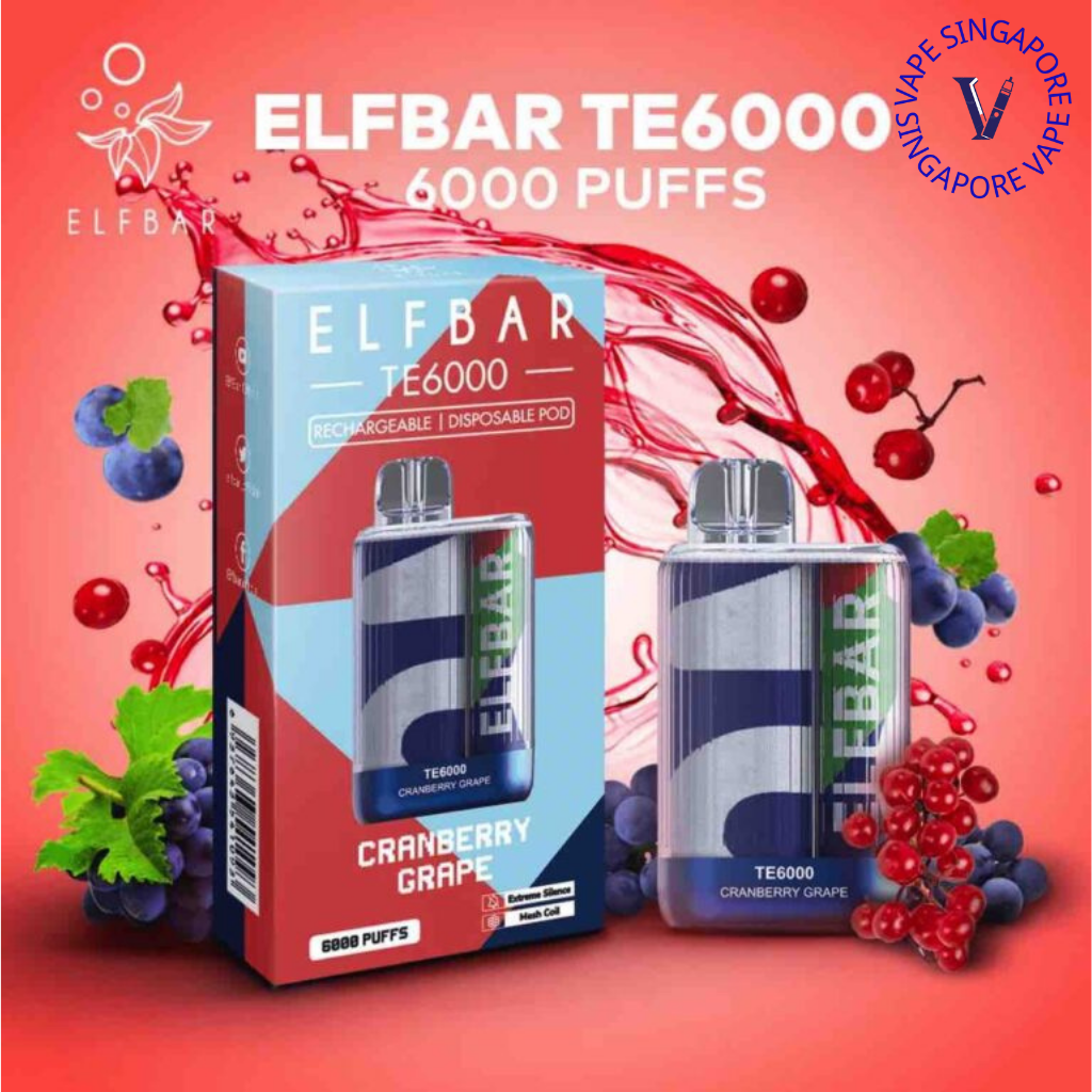 Elf Bar TE 6000 Puff (Elf Bar BC) - Vape Singapore SG Vape