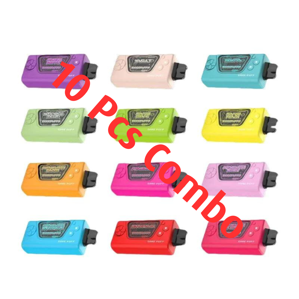 Game Puff 10,000 Puff 10 Pcs Combo - Vape Singapore SG Vape