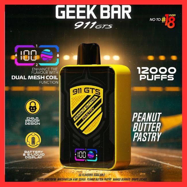 Geekbar GTS911 12000 Puff - Vape Singapore SG Vape