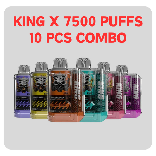 King X 7500 Puff 10 Pcs Combo - Vape Singapore SG Vape