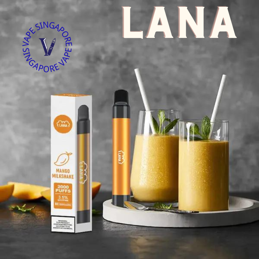 Lana Pen 2000 puff Non disposable vape - Vape Singapore SG Vape