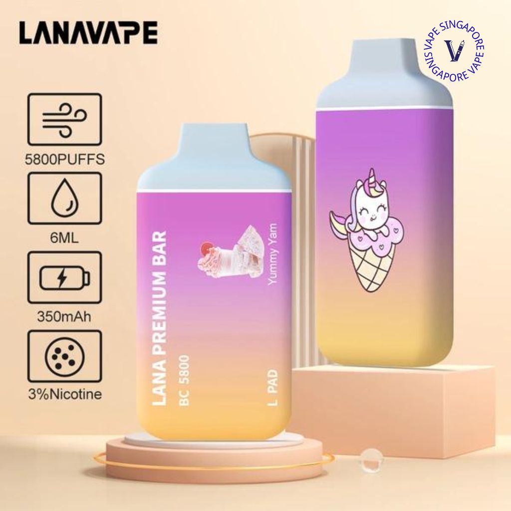 Lana Premium Bar 5800 puff disposable vape - Vape Singapore SG Vape
