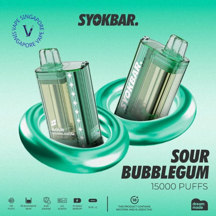 Syokbar 15000 Puff - Vape Singapore SG Vape