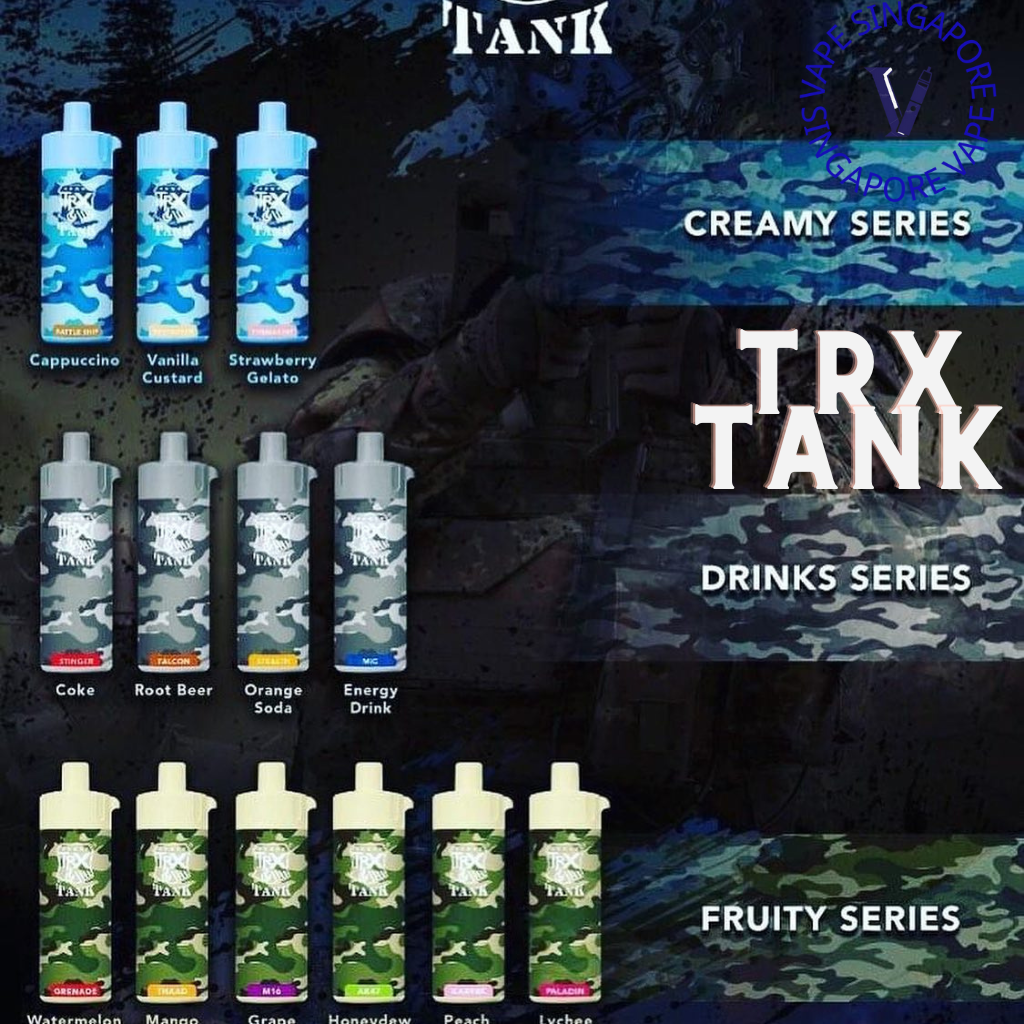 TRX Tank 8000 puff disposable vape - Vape Singapore SG Vape