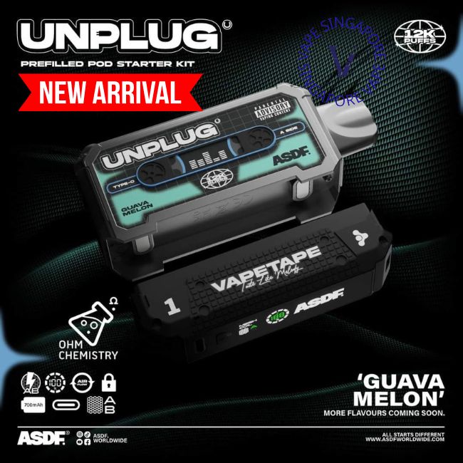 Vapetape Unplug / Offgrid Cartridge refill 12k puff - Vape Singapore SG Vape