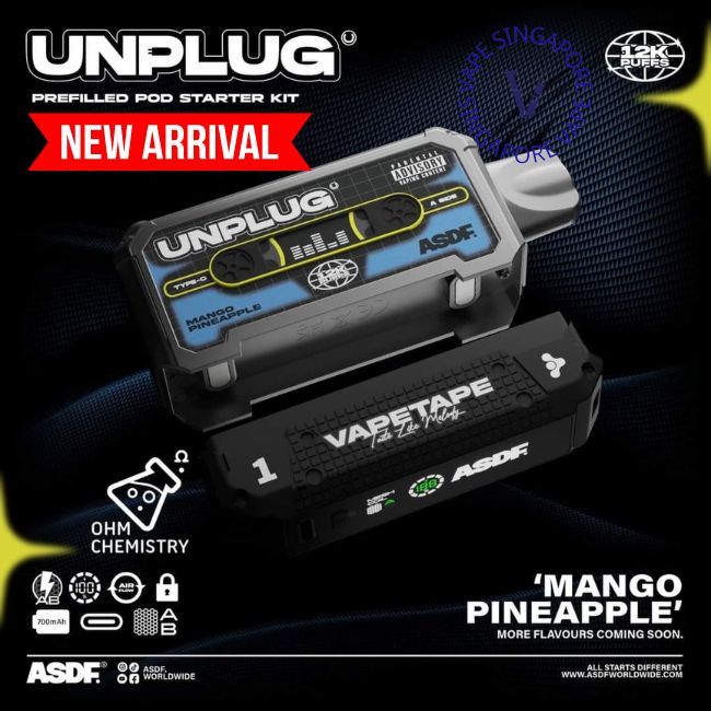 Vapetape Unplug / Offgrid Cartridge refill 12k puff - Vape Singapore SG Vape