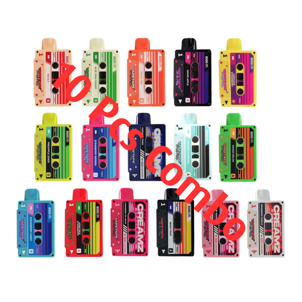 Vape Tape 8000 Puff 10 Pcs Combo - Vape Singapore SG Vape