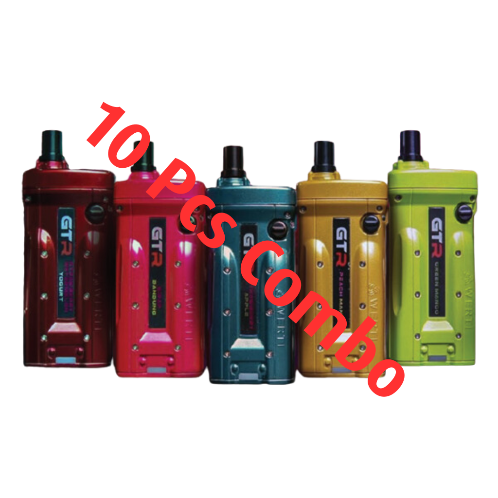 Werti GTR 10,000 Puff 10 Pcs Combo - Vape Singapore SG Vape