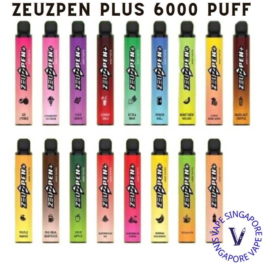 Zeuz Pen 6000 Puff Disposable - Vape Singapore SG Vape