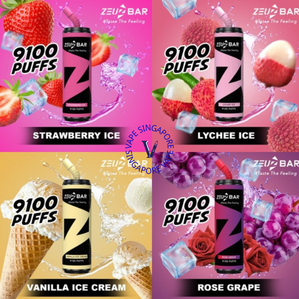 Zeuz Bar 9100 puff disposable vape - Vape Singapore SG Vape